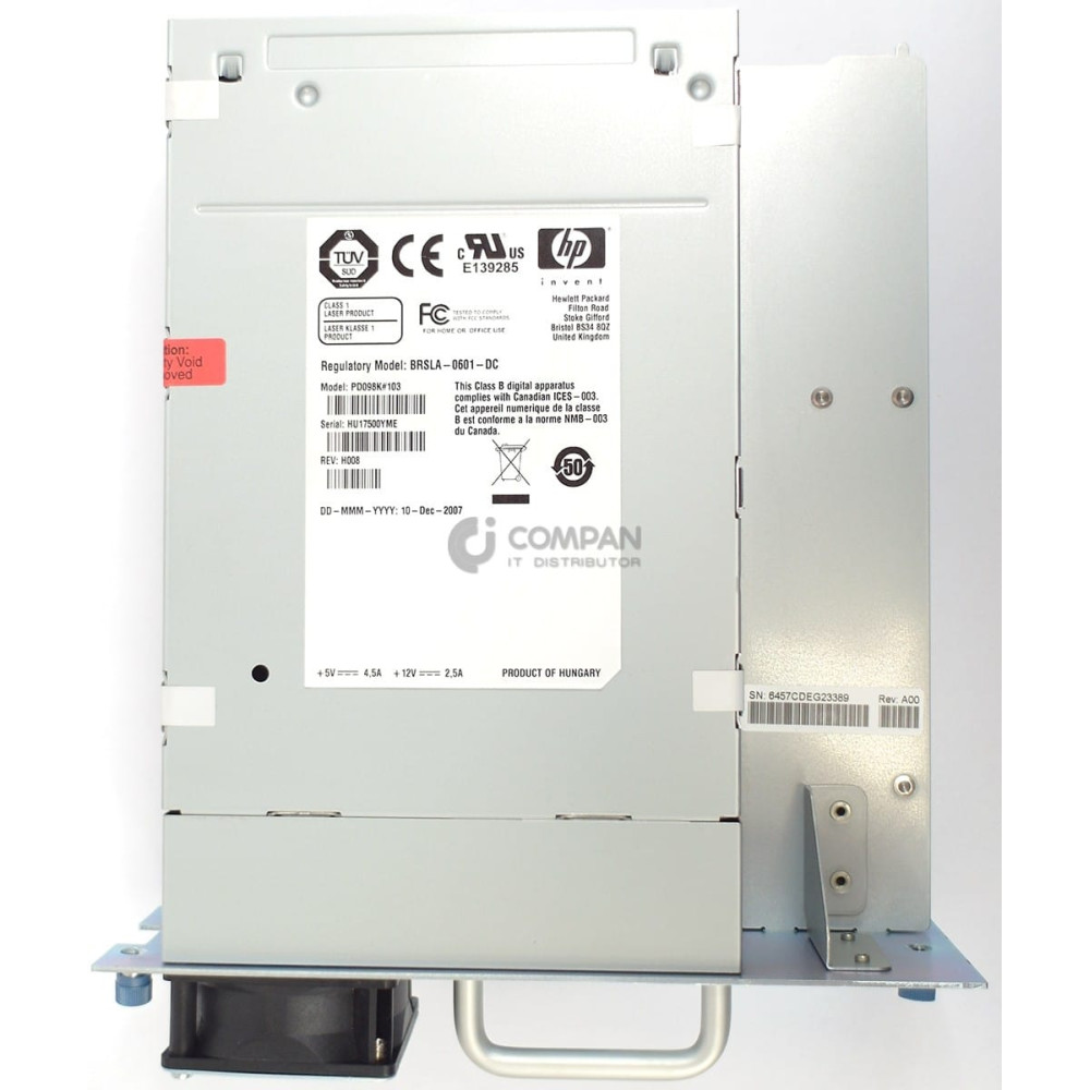 453907-001 HP MSL LTO-4 ULTRIUM 1840 SCSI TAPE DRIVE